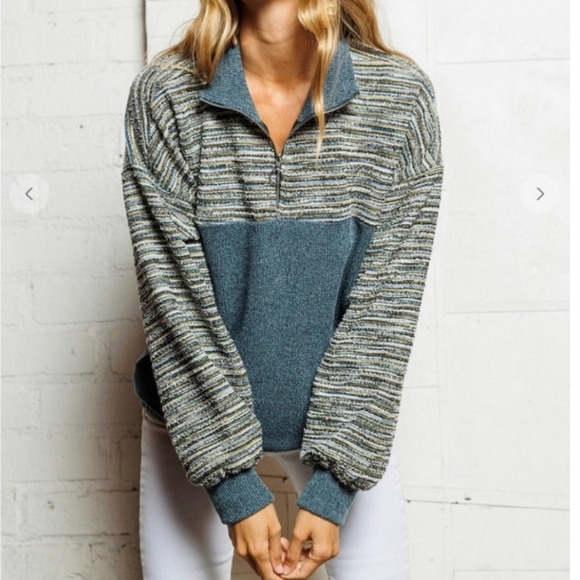 Fall Boho Multi-Color Sweatshirt Top ** read description - Picture 3 of 9